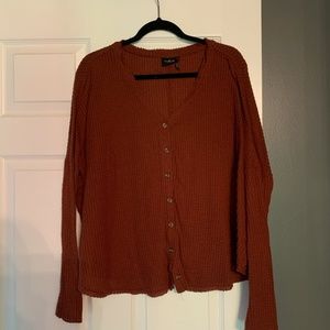 UO Out From Under Jojo Oversized Thermal Cardigan